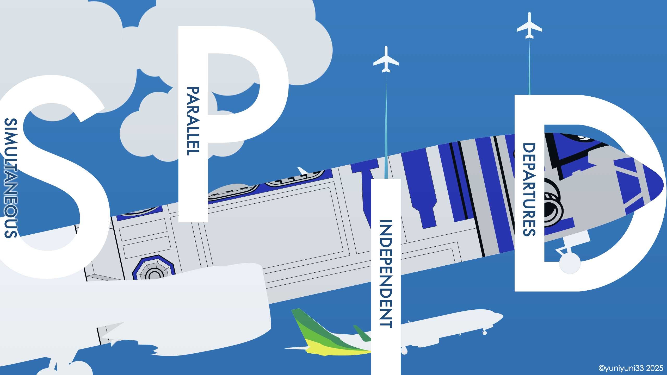 Simultaneous Parallel Independent Departures