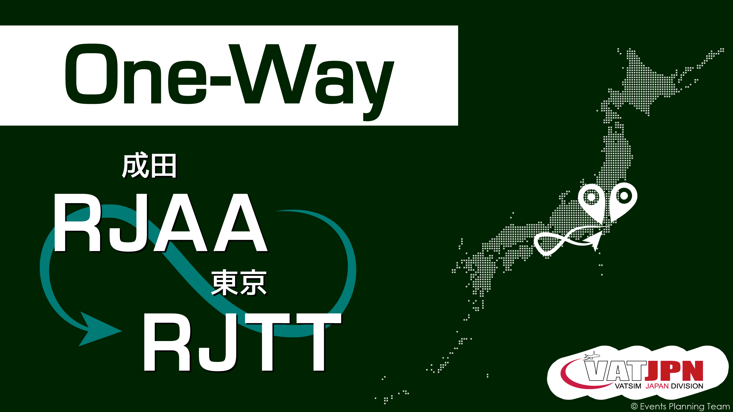 One-Way RJAA-RJTT